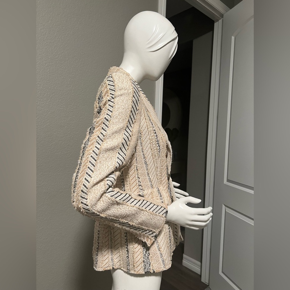 Akris Punto Fringed Patchwork Tweed
Blazer Jacket Size 8 - Picture 5 of 16